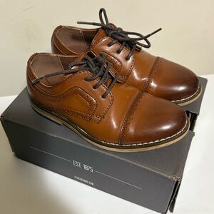 Stacy Adams Boy’s Cognac Leather Dress Shoes